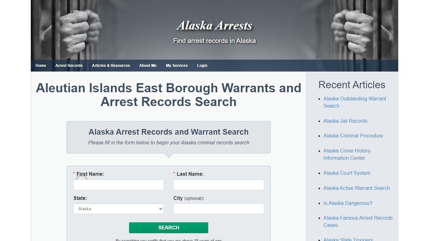 Aleutian Islands East Borough Warrants and Arrest Records Search